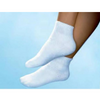 Diabetic Compression Socks JOBST Sensifoot Mini Crew Ankle High Medium White Closed Toe 110877 Pair/1