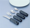 Teaspoon Sure Grip Right-Left Handed / Bendable Black Stainless Steel / Nylon Coated 80857 Each/1