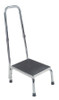 Step Stool with Handrail 1-Step Steel 5-1/4 Inch Step Height 13031-1SV Each/1
