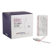 Closed IV Catheter Nexiva 20 Gauge 1 Inch Sliding Safety Needle 383516