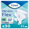 Unisex Adult Incontinence Belted Undergarment TENA ProSkin Flex Super Size 12 / Medium Disposable Heavy Absorbency 67805