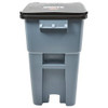 Trash Can Rubbermaid Brute 50 gal. Rollout Gray HDPE Manual FG9W2700GRAY Each/1