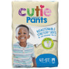 Male Toddler Training Pants Cutie Pants Pull On with Tear Away Seams Size 4T to 5T Disposable Heavy Absorbency CR9007