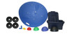 Medicine Ball and Rebounder Set 5 Piece Set with Rectangular Rebounder CanDo 2 lbs. / 4 lbs. / 7 lbs. / 11 lbs. / 15 lbs. 10-3132 Each/1