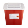 Sharps Container McKesson Prevent 10-1/4 H X 7 W X 10-1/2 D Inch 2 Gallon Red Base / Translucent Lid Horizontal Entry Sliding Lid 047
