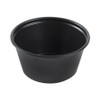 Souffle Cup Solo 2 oz. Black Plastic Disposable P200BLK