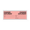 Pre-Printed Label Instructional Label Tan Paper Change Friday Black Syringe Label 1 X 2-1/4 Inch N-7373 Roll/1