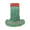 Wet String Mop Head O Dell 900 Series Looped-end Large Green Cotton / Rayon Reusable 900L/GREEN