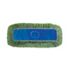 Dust Mop Pad Echo Advantage by O Dell Cut-end Green Microfiber Reusable EA245GSP
