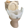 Raised Toilet Seat with Arms Bath Safe 3-1/2 Inch Height White 300 lbs. Weight Capacity 725753311 Each/1