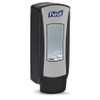 Hand Hygiene Dispenser Purell ADX-12 Brushed Chrome / Black Plastic Manual Push 1200 mL Wall Mount 8828-06