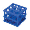 Tube Cube Rack McKesson 9 Place 8 to 16 mm Tube Size Blue 3 X 3 X 3 Inch 3096