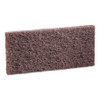 Scouring Pad Boardwalk Heavy Duty Brown NonSterile Synthetic Fiber 4 X 10 Inch Reusable BWK403