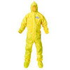 Coverall with Hood and Boot Covers KleenGuard A70 Large Yellow Disposable NonSterile 00683 Case/12