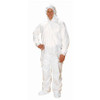Coverall with Hood and Boot Covers Critical Cover ComforTech Large White Disposable NonSterile CV-J4C92-3 Case/25