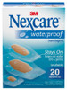 Adhesive Strip Nexcare Water Assorted Sizes Film Rectangle Clear Sterile 588-20PB