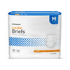 Unisex Adult Incontinence Brief McKesson Classic Medium Disposable Light Absorbency BRBRMD