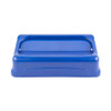 Trash Can Lid Slim Jim 5 X 11-1/2 X 20-1/2 Inch Blue Plastic Rectangular Swing FG267360BLUE