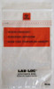 Specimen Transport Bag with Document Pouch Lab-Loc 6 X 9 Inch LDPE Zip Closure Biohazard Symbol / Storage Instructions NonSterile LABZ69B
