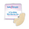 Ostomy Wafer Safe-n Simple Trim to Fit Standard Wear Adhesive without Tape Without Flange Universal System Without Opening 4 X 4 Inch SNS21605