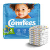 Unisex Baby Diaper Comfees Size 4 Disposable Moderate Absorbency CMF-4