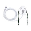 Oxygen Mask Elongated Style Adult One Size Fits Most Adjustable Head Strap / Nose Clip 1007 Case/50