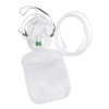 NonRebreather Oxygen Mask Elongated Style Adult One Size Fits Most Adjustable Head Strap / Nose Clip 1059