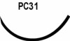 Suture with Needle PolySyn Absorbable Coated Undyed Suture Braided Polyglycolic Acid Suture Size 4 - 0 18 Inch Suture 1-Needle 19 mm Length 3/8 Circle Precision Reverse Cutting Needle 496B Box/12