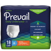 Unisex Adult Absorbent Underwear Prevail Daily Underwear Pull On with Tear Away Seams Large Disposable Moderate Absorbency PV-513