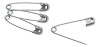 Safety Pin Number 2 Nickel-Plated Steel 3039-2 C