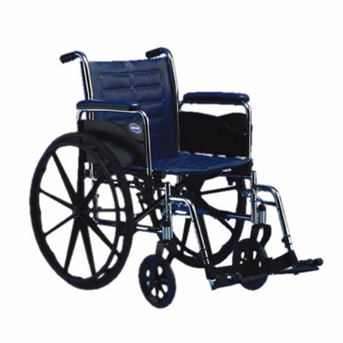 Wheelchair Tracer EX2 Dual Axle Padded Fixed Height Removable Desk Arm Mag Midnight Blue 16 Inch 250 lbs. TREX26RP Each/1