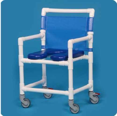 Commode / Shower Chair Select Fixed Arm PVC Frame Mesh Back 20 Inch Clearance ESC20 P Each/1 - 20203309