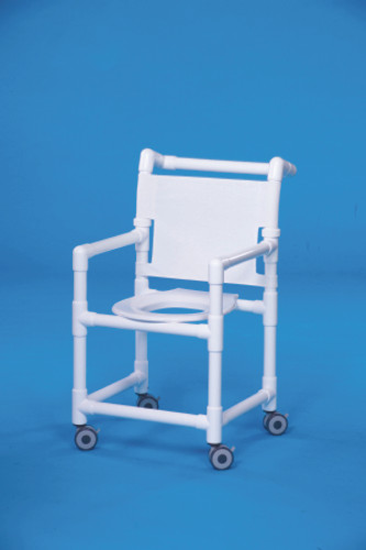 Shower Chair Original Fixed Arm PVC Frame Mesh Back 20 Inch Clearance SC-9200 Each/1 - 20033309