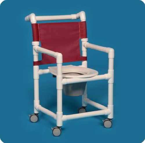 Commode / Shower Chair Select Fixed Arm PVC Frame Mesh Back 20 Inch Clearance ESC20 P Each/1 - 22203309