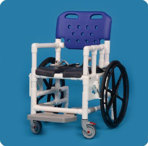 Shower Chair Deluxe Fixed Arm PVC Frame Mesh Back 17 Inch Clearance SC717G Each/1 - 71723309