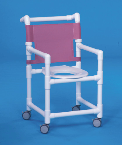 Shower Chair Oversize Fixed Arm PVC Frame Mesh Back 19 Inch Clearance SCC9250 OS Each/1 - 92553309