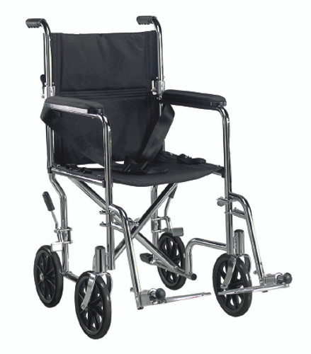 Transport Wheelchair Solara 3G Adjustable Height Full Arm Mag Black 16 Inch 300 lbs. SOLARA3GLS1 Each/1
