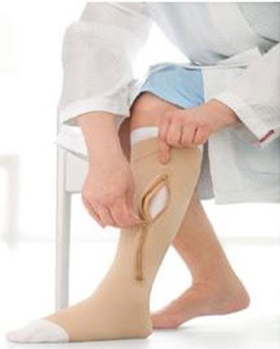 Compression Stockings Jobst Knee-high 4 X-Large Beige Closed Toe H3007 Pair/1