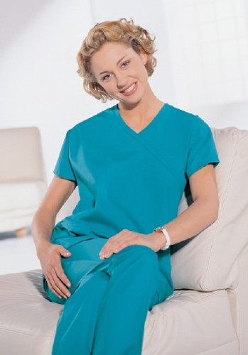 Scrub Shirt Small Jade Green 2 Pockets Unisex 6653R057 DZ/12 Scrub Shirt Small Jade Green 2 Pockets Unisex 6653R057 DZ/12