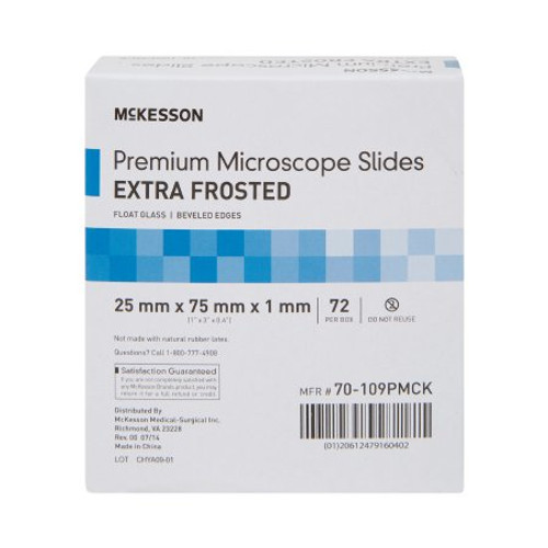 Microscope Slide McKesson 25 X 75 X 1 mm Extra-Frosted 70-109PMCK Box/72