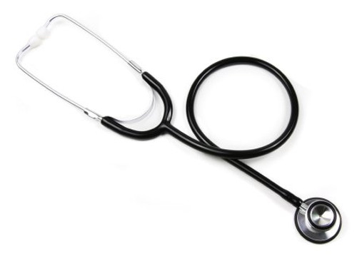 Classic Stethoscope BASIC Black 1-Tube 22 Inch Tube Double Sided Chestpiece 01-670HBKGM Case/50