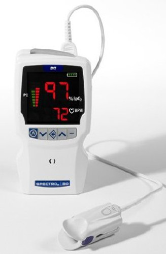 Handheld Pulse Oximeter Spectro 2 30 AC Power / Battery Operated Audible and Visual Alarm WW1030EN Each/1