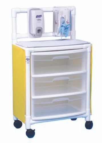 Isolation Cart 26 X 45 X 15 Inch 3-Drawer Yellow ISO ST33 Each/1 - 33113409