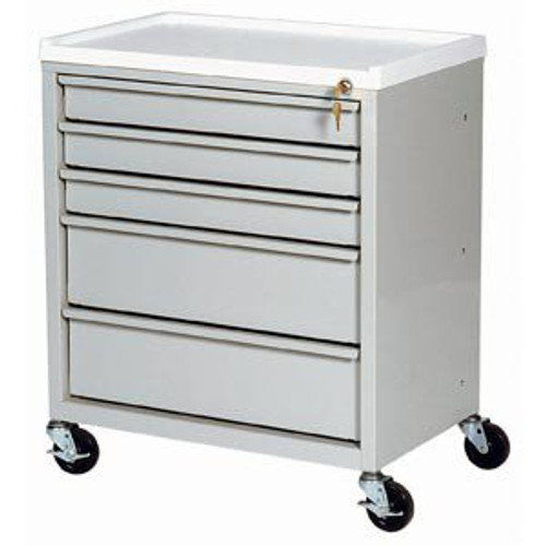 Treatment Cart ETC Line Steel 15.13 X 23.38 X 27.25 Inch 5-Drawer HammerTone Blue ETC-5 Each/1