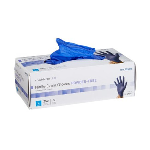 Exam Glove McKesson Confiderm NonSterile Ivory Powder Free Latex Ambidextrous Smooth Not Chemo Approved X-Large 14-320 Case/1000