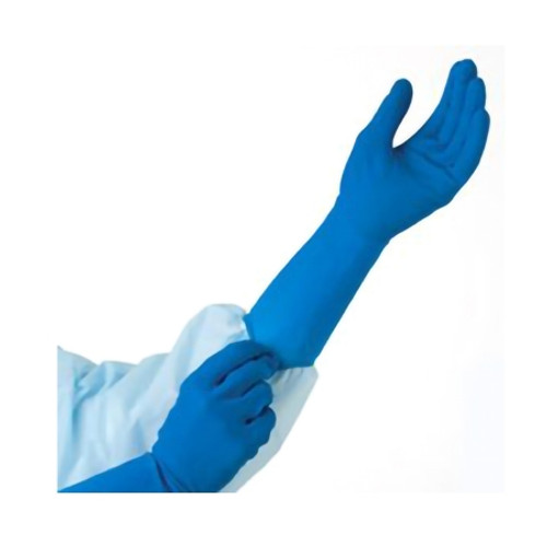 Exam Glove DermAssist EP Blue NonSterile Blue Powder Free Latex Ambidextrous Fully Textured Chemo Tested Medium 181200 Case/500