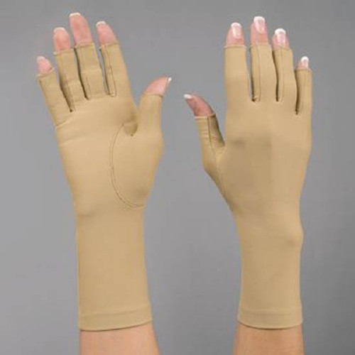 Compression Glove Rolyan Open Finger Large Shoulder Length Left Hand Lycra / Spandex 929323 Each/1