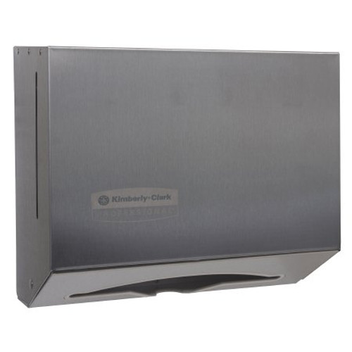 K-C PROFESSIONAL SCOTTFOLD Paper Towel Dispenser Silver Stainless Steel Manual Pull Wall Mount 09216 Case/1