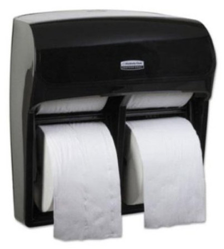 K-C PROFESSIONAL MOD Toilet Tissue Dispenser Black Smoke Plastic Manual Pull 4 Standard Rolls Wall Mount 44518 Case/1