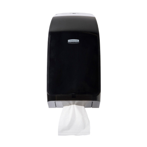 K-C PROFESSIONAL MOD Toilet Tissue Dispenser Black Smoke Plastic Manual Pull Wall Mount 39728 Case/1